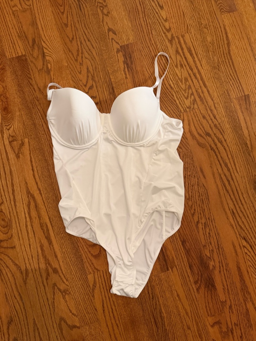 White One-Piece Bodysuit Swimsuit